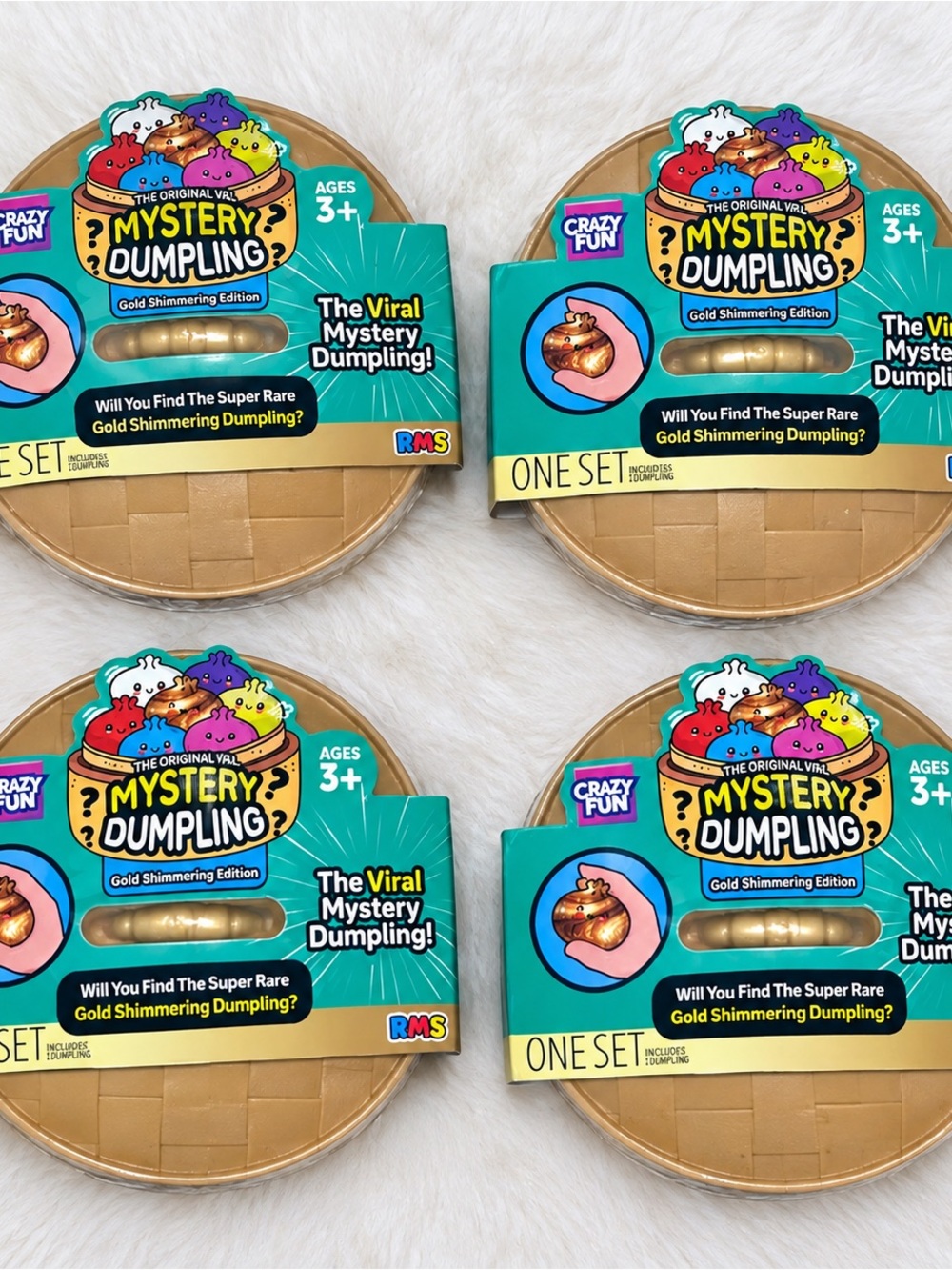 Mystery Dumpling Gold Shimmering Edition - Packaged Play Set 4 count